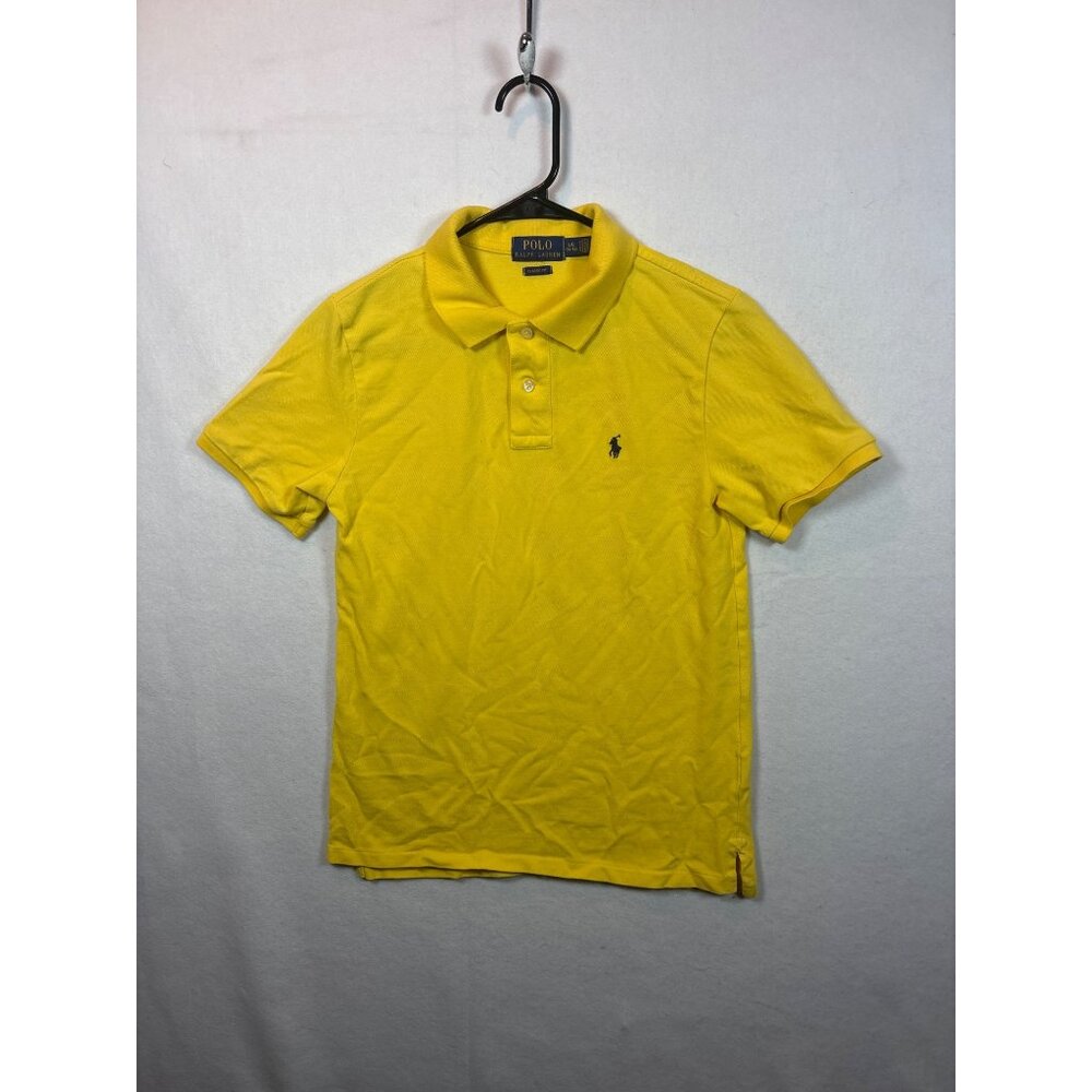 Polo Ralph Lauren Yellow Classic Fit Short Sleeve Polo Shirt  Cotton youth 14-16